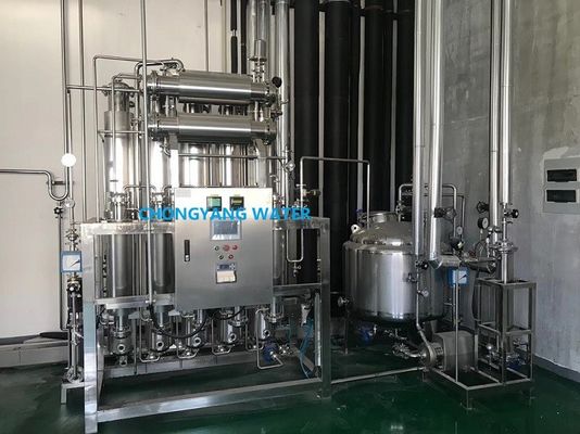 SS316L Multi Column Distillation Plant Four Effects Distilled Water Making Machine For In Vitro Diagnostic Reagent