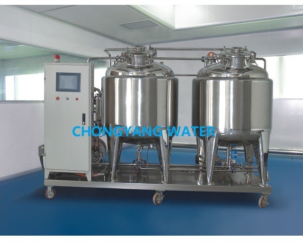 SS Cip Solution Water Tank Washing Automated  Brewery Cip System In Food Industry